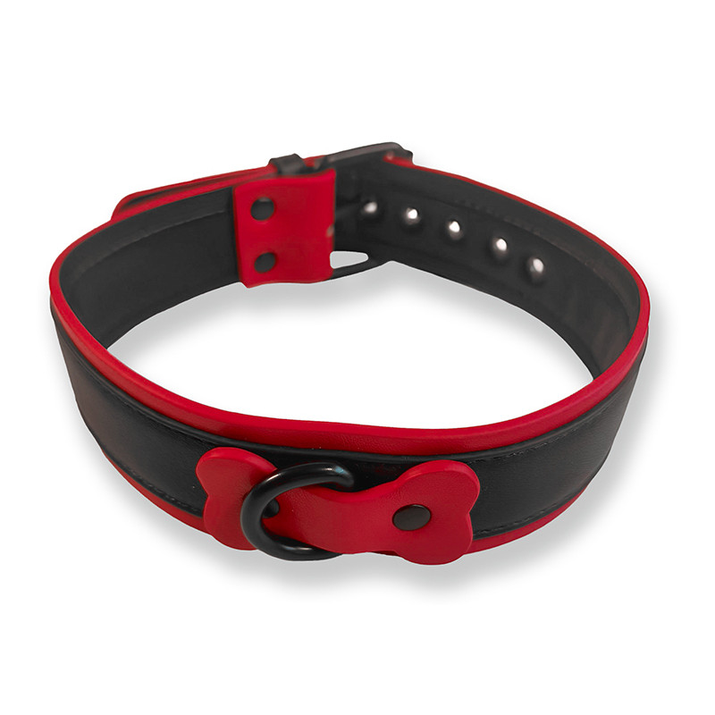 Brutus Collier Puppy Collar Noir-Rouge